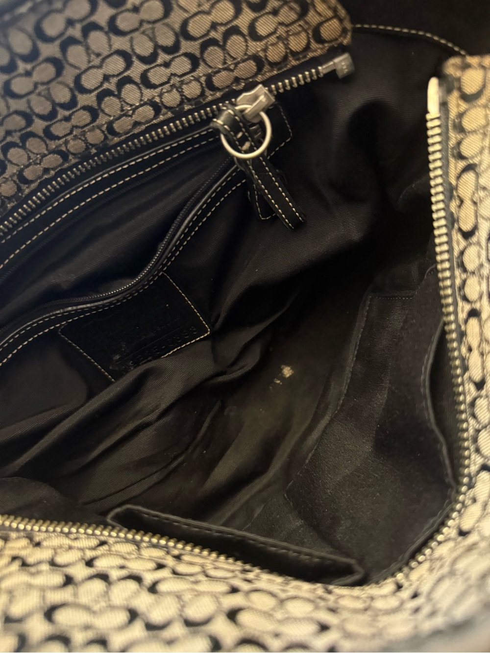 Coach Y2K hobo monogram tote bag Used! - Picture 10 of 14